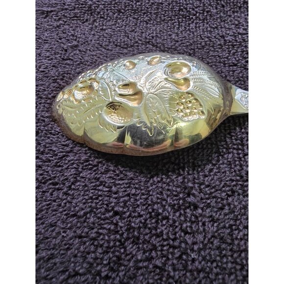 EPNS AL Sheffield England Set of Kings Berry Spoons Gold & Silver plated 9" - Picture 5 of 7
